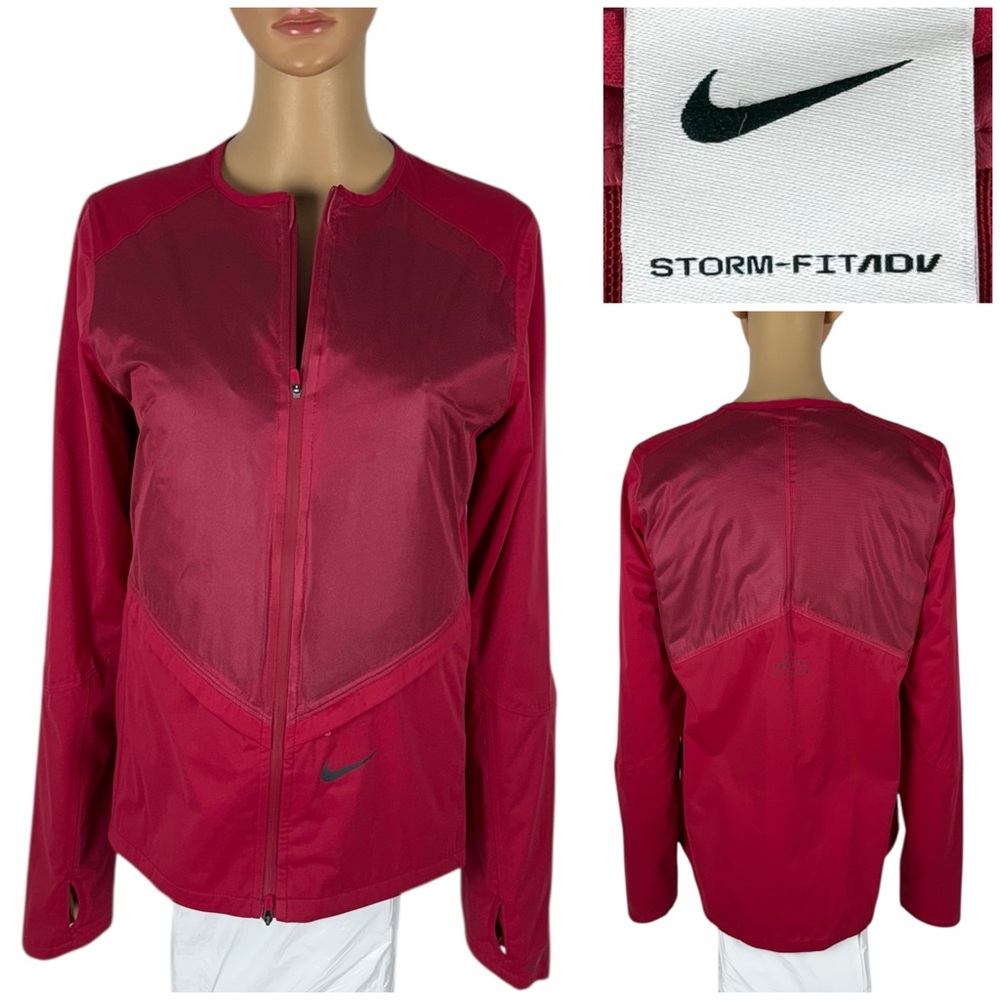 Nike Storm Fit ADV Womens Medium Running Packable Jacket DD6419 652 Pink EUC